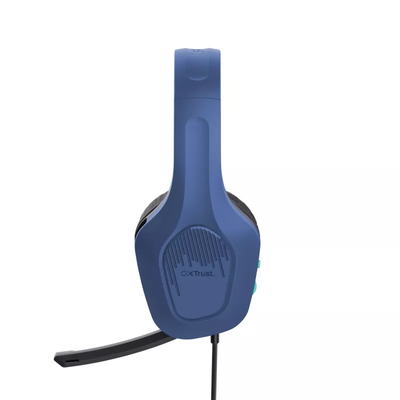 Trust GXT 415B Zirox headset káblový Head-band gaming modrý