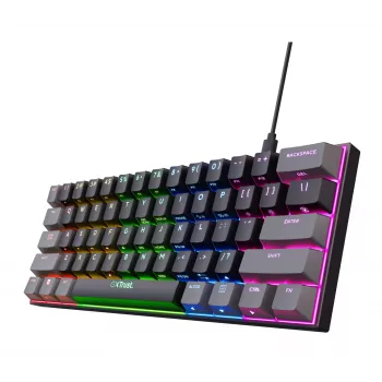 Trust GXT 867 Acira klávesnica gaming USB QWERTY US-anglická čierna