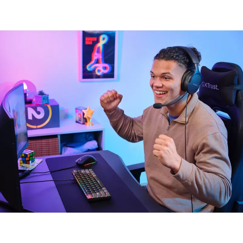 Trust GXT 867 Acira klávesnica gaming USB QWERTY US-anglická čierna