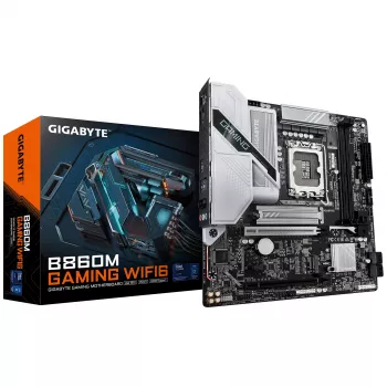 Základná doska GIGABYTE B860M GAMING WIFI6 — Micro ATX, LGA 1851, DDR5 do 9066MHz, 2 DIMM, PCIe 5.0, 2,5GbE, Wi‑Fi 6E