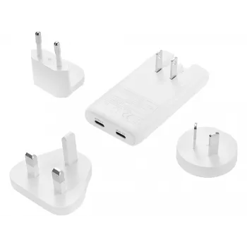 Sandberg 4in1 TravelCharger 65W biela, interiérová, AC, 20 V, biela