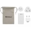 Sandberg 4in1 TravelCharger 65W biela, interiérová, AC, 20 V, biela
