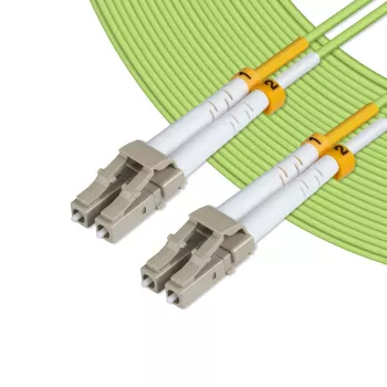 Optický kábel MicroConnect FIB551005 — OM5, 5 m, LC–LC, 9 µm jadro, plný duplex, zelený