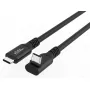 USB-C na USB-C kábel MicroConnect MC-USB3.2CC025-FA, USB 3.2 Gen 2x2, 0,25 m, čierny