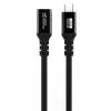 USB-C na USB-C kábel MicroConnect MC-USB3.2CC1-FA — USB 3.2 Gen 2x2, 1 m, čierny