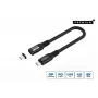 USB4 Gen 3x2 USB-C na USB-C kábel MicroConnect MC-LS-USB4CC0.15, 0,15 m, čierny