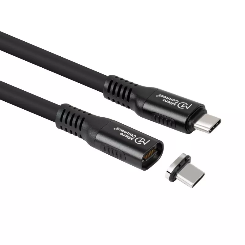 USB4 Gen 3x2 USB-C na USB-C kábel MicroConnect MC-LS-USB4CC0.15, 0,15 m, čierny