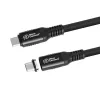 USB4 Gen 3x2 USB-C na USB-C kábel MicroConnect MC-LS-USB4CC0.15, 0,15 m, čierny