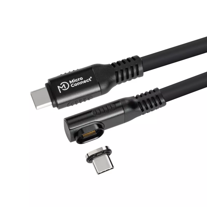 USB4 Gen 3x2 USB-C na USB-C kábel MicroConnect MC-LS-USB4CC0.15-A – 0,15 m, čierny
