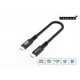 Microconnect USB4CC015-240W USB kábel USB4 Gen 3x2 0,15 m USB C čierny