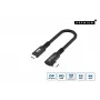 USB-C na USB-C kábel MicroConnect USB3.2CC015-A, USB 3.2 Gen 2x2, 20 Gbit/s, 0,15 m, čierny