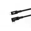 USB-C na USB-C kábel MicroConnect USB3.2CC015-A, USB 3.2 Gen 2x2, 20 Gbit/s, 0,15 m, čierny