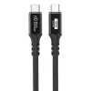 USB-C na USB-C kábel MicroConnect USB3.2CC015 – USB 3.2 Gen 2x2, 0,15 m, čierny