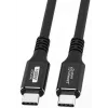USB-C na USB-C kábel MicroConnect USB3.2CC015 – USB 3.2 Gen 2x2, 0,15 m, čierny
