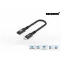 USB-C na USB-C kábel MicroConnect USB3.2CC015EX, USB 3.2 Gen 2x2, 0,15 m, čierny