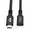 USB-C na USB-C kábel MicroConnect USB3.2CC015EX, USB 3.2 Gen 2x2, 0,15 m, čierny