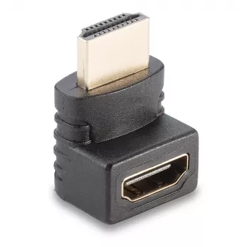 Lindy HDMI konektor samica na HDMI konektor samec 90-stupňový uhlový adaptér nahor