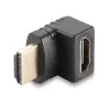 Lindy HDMI konektor samica na HDMI konektor samec 90-stupňový uhlový adaptér nahor