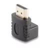 Lindy HDMI konektor samica na HDMI konektor samec 90-stupňový uhlový adaptér nahor