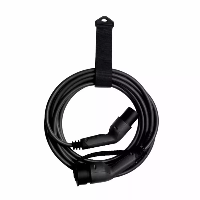 Nabíjací kábel DEFA eConnect Type 2–Type 2 7,5 m, 13,8 kW, 20 A, 480 V, čierny