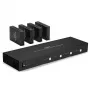 Lindy 70m Cat.6 4x4 HDMI 4K60 Matrix Extender, 3840 x 2160 pixelov, AV vysielač a prijímač, 70 m, káblové, čierne, HDCP