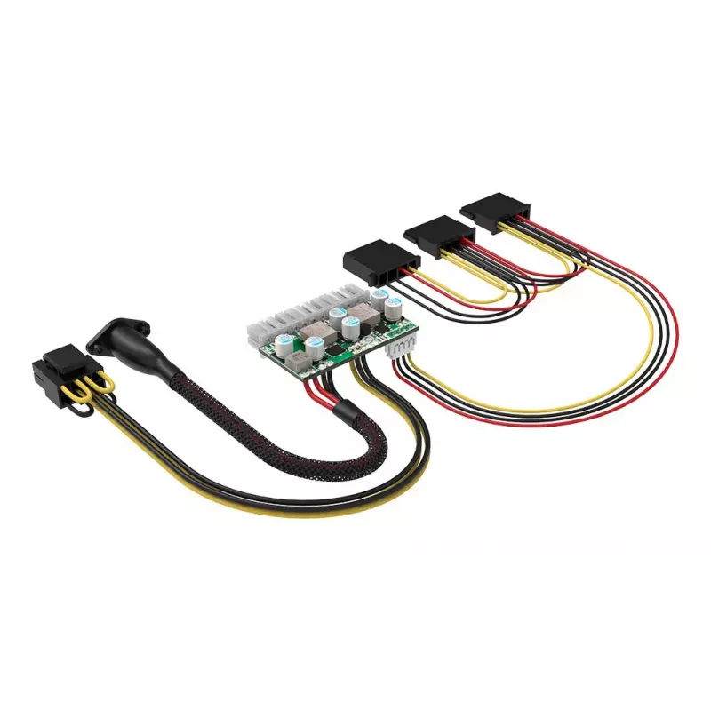 Akasa 150W DC-DC ATX adaptér 12V 180W viacfarebný