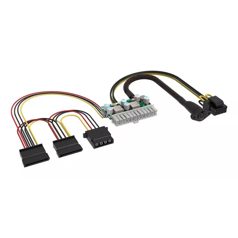 Akasa 150W DC-DC ATX adaptér 12V 180W viacfarebný