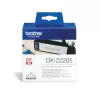Nekonečná etiketa Brother DK22205 čierna na bielom 6,2 cm x 30,48 m