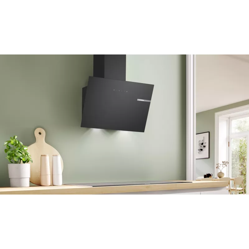 Bosch Serie 2 DWK65DK60 digestor nástenná montáž čierna 430 m³/h