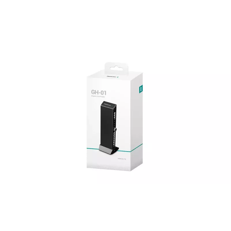 Držiak grafickej karty DeepCool GH-01 Universal, čierny, 52,6 × 60,6 × 163,7 mm