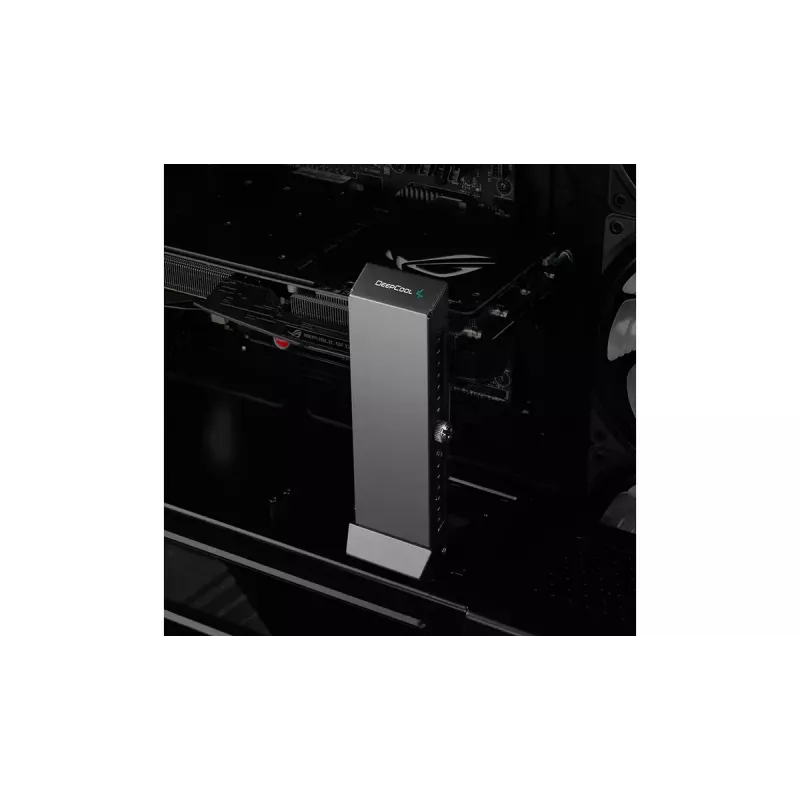 Držiak grafickej karty DeepCool GH-01 Universal, čierny, 52,6 × 60,6 × 163,7 mm