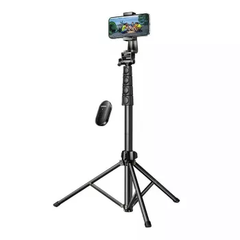 Selfie tyč UGREEN LP680 Bluetooth s diaľkovým ovládaním, vysúvateľná do 1,7 m, maximálna výška 180 cm, univerzálna kompatibilita, čierna