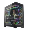 PC skriňa Mid-Tower MODECOM VOLCANO STELLAR PLUS ARGB MIDI, 5 predných ventilátorov, tvrdené sklo, USB-C