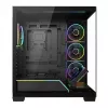 PC skriňa Mid-Tower MODECOM VOLCANO STELLAR PLUS ARGB MIDI, 5 predných ventilátorov, tvrdené sklo, USB-C