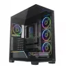 PC skriňa Mid-Tower MODECOM VOLCANO STELLAR PLUS ARGB MIDI, 5 predných ventilátorov, tvrdené sklo, USB-C