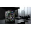 PC skriňa Mid-Tower MODECOM VOLCANO STELLAR PLUS ARGB MIDI, 5 predných ventilátorov, tvrdené sklo, USB-C
