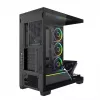 PC skriňa Mid-Tower MODECOM VOLCANO STELLAR PLUS ARGB MIDI, 5 predných ventilátorov, tvrdené sklo, USB-C