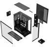 PC skriňa Mid-Tower MODECOM VOLCANO STELLAR PLUS ARGB MIDI, 5 predných ventilátorov, tvrdené sklo, USB-C