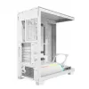 PC skriňa MODECOM VOLCANO STELLAR PLUS MIDI biela — Midi Tower, microATX, tvrdené sklo, USB-C, podporuje GPU 420 mm