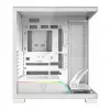 PC skriňa MODECOM VOLCANO STELLAR PLUS MIDI biela — Midi Tower, microATX, tvrdené sklo, USB-C, podporuje GPU 420 mm