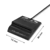 Čítačka kariet QOLTEC Smart ID Card Reader Intelligenst model 50636 USB Type-C