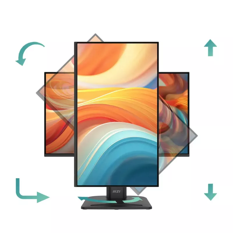 Monitor MSI Pro MP245PHG E14 60,5 cm (23,8 palca) Full HD 1920x1080 IPS LCD, 4 ms, 300 cd/m², VESA, USB hub, reproduktory