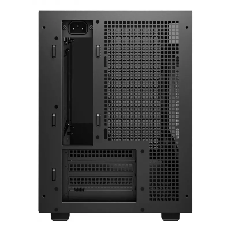 PC skriňa DeepCool CH260 Micro Tower čierna — Micro-ATX/Mini-ITX, tvrdené sklo, USB-C, max. GPU 413 mm