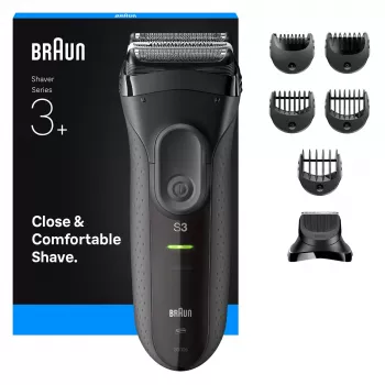 Braun 3000BT akumulátorový zastrihávač 5 7 mm mokré & suché čierna sivá