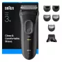 Braun 3000BT akumulátorový zastrihávač 5 7 mm mokré & suché čierna sivá