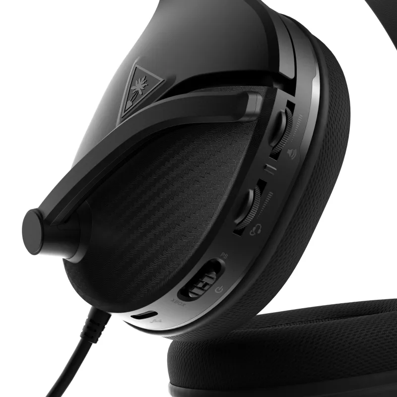 Turtle Beach Recon 200 Čierna Gen 2 Káblový zosilnený herný headset – PS4, PS5, Xbox Series X alebo S One a PC