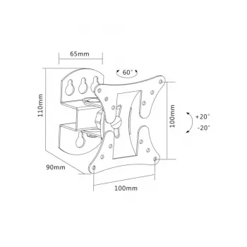 TV nástenný držiak Sopar 23114 68,6 cm (27