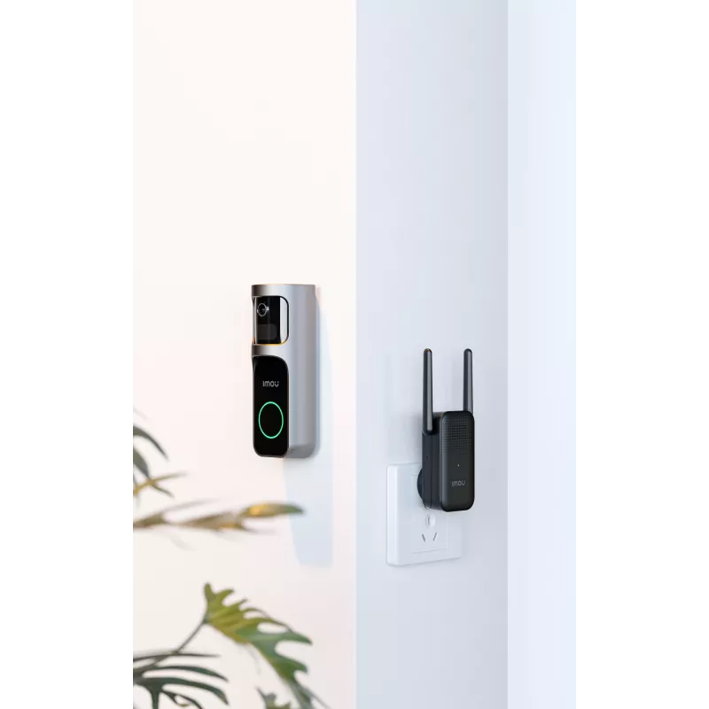Imou Doorbell 2S Kit Čierna 3 MP Bezdrôtový Nástenná montáž