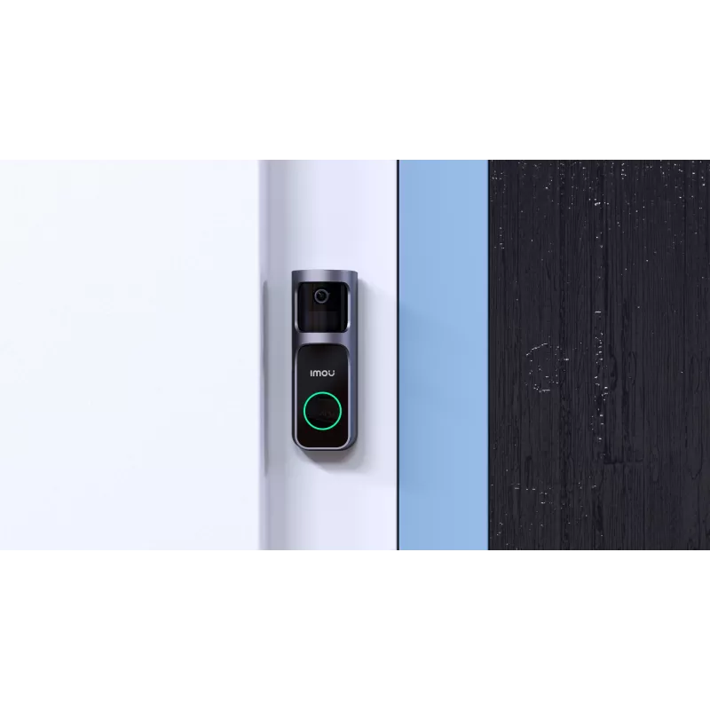 Imou Doorbell 2S Kit Čierna 3 MP Bezdrôtový Nástenná montáž