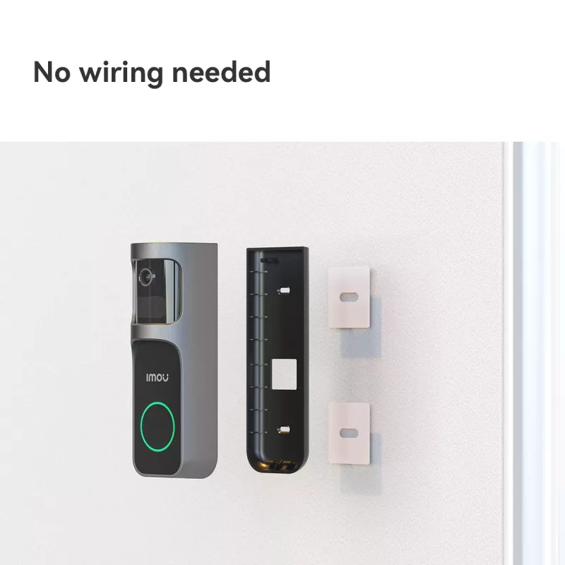 Imou Doorbell 2S Kit Čierna 3 MP Bezdrôtový Nástenná montáž